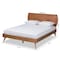 Baxton Studio Aimi Mid-Century Modern Walnut Brown Finished Wood Full Size Platform Bed 183-11113-9407-Zoro - alternate 5